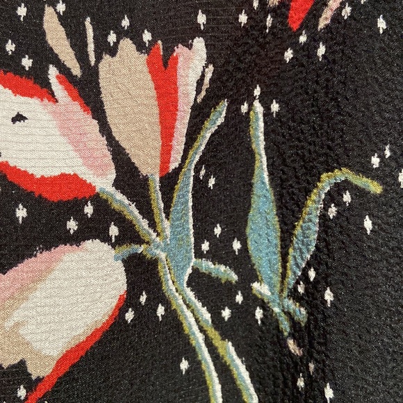 Rebecca Taylor Silk Blend Puffy Sleeve Top - Picture 4 of 5